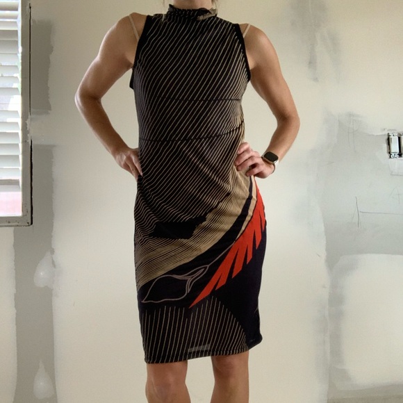 One of a kind mock neck midi dress - Picture 8 of 10